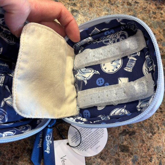 New Vera Bradley x Disney Mini Jewelry Case Cinderella Paisley Limited Edition - Picture 9 of 10